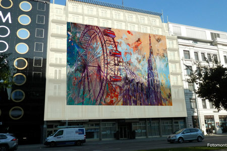 Visualisierung des neuen Bigboards am Wiedner Gürtel in Wien. © EPAMEDIA