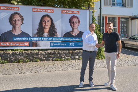 V.l.: Andreas Prenn (Leiter SUPRO), Willi Bonjsak (Head of Regional Sales EPAMEDIA Vorarlberg). © EPAMEDIA